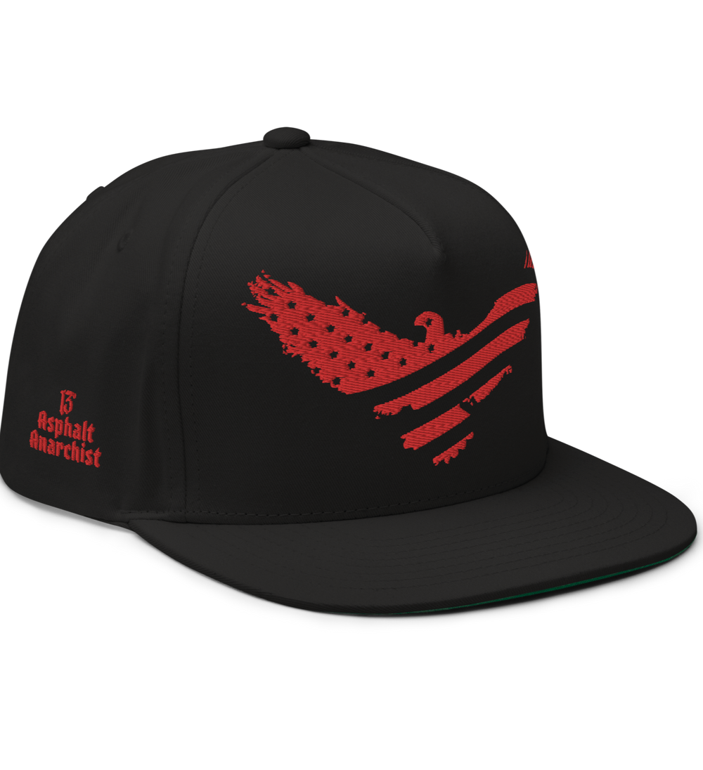 The AR AMERICA Snapback Cap from Asphalt Anarchist Clothing Co. HOT ROD KUSTOM KULTURE APPAREL & PRODUCTS