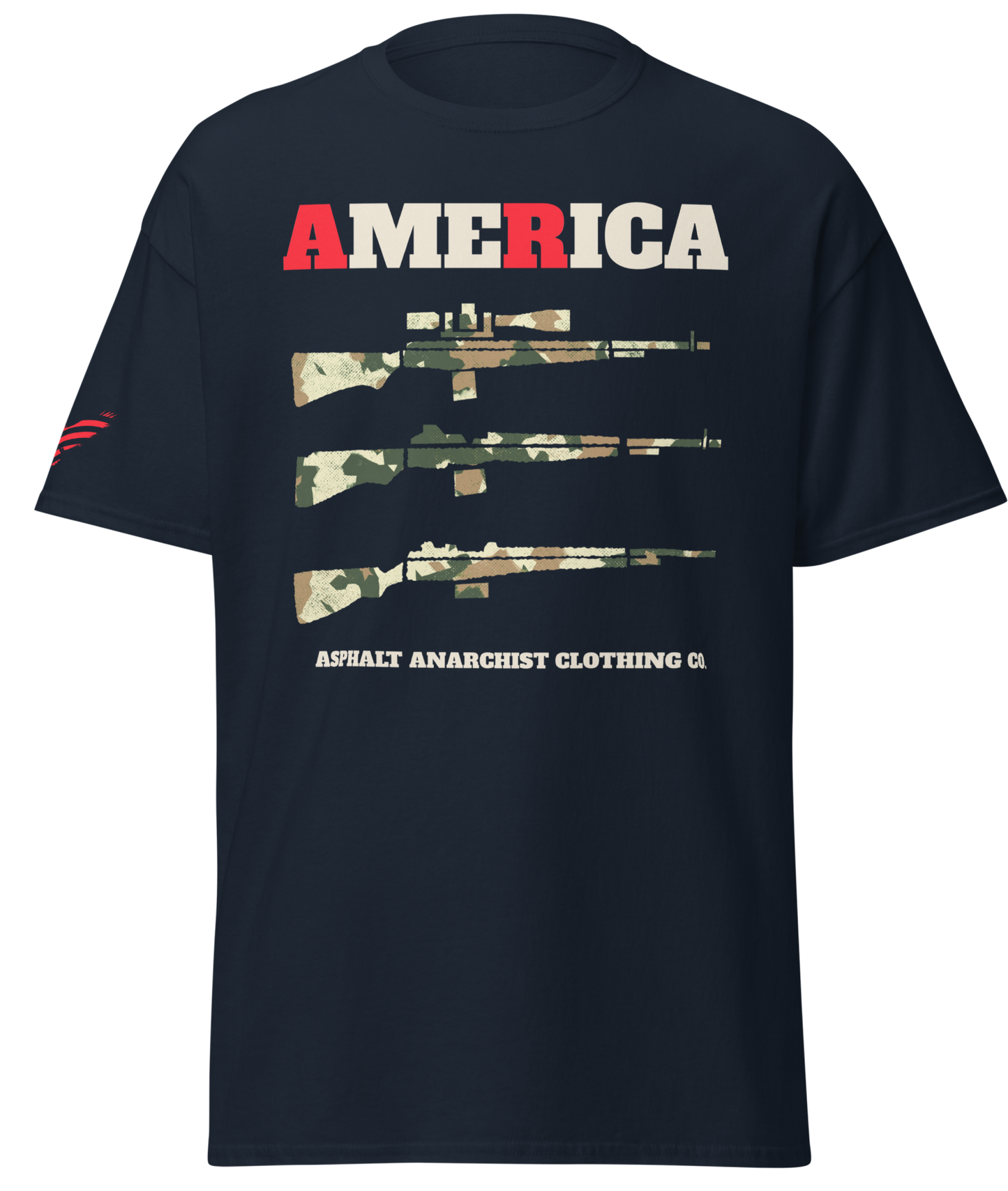 The AR America Tee from Asphalt Anarchist Clothing Co. HOT ROD KUSTOM KULTURE APPAREL & PRODUCTS
