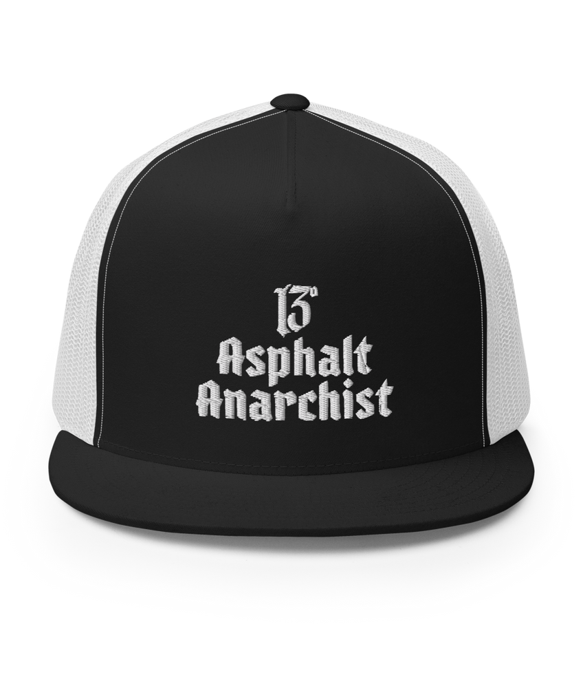 
                  
                    Asphalt 13 Trucker Hat From Asphalt Anarchist Clothing Co. HOT ROD KUSTOM KULTURE APPAREL & PRODUCTS
                  
                