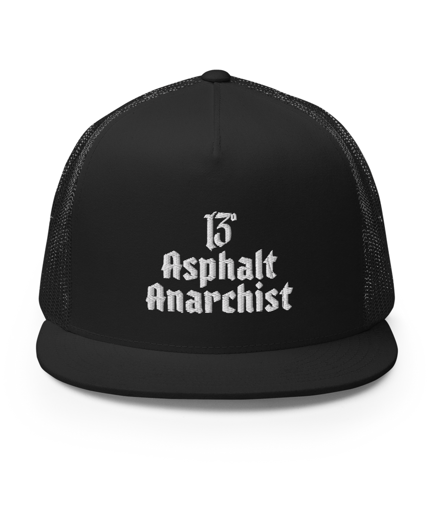 Asphalt 13 Trucker Hat From Asphalt Anarchist Clothing Co. HOT ROD KUSTOM KULTURE APPAREL & PRODUCTS