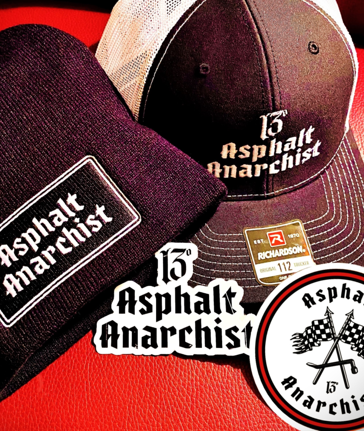 
                  
                    The Asphalt ⑬ Trucker Hat Combo from Asphalt Anarchist Clothing Co. HOT ROD KUSTOM KULTURE APPAREL & PRODUCTS
                  
                