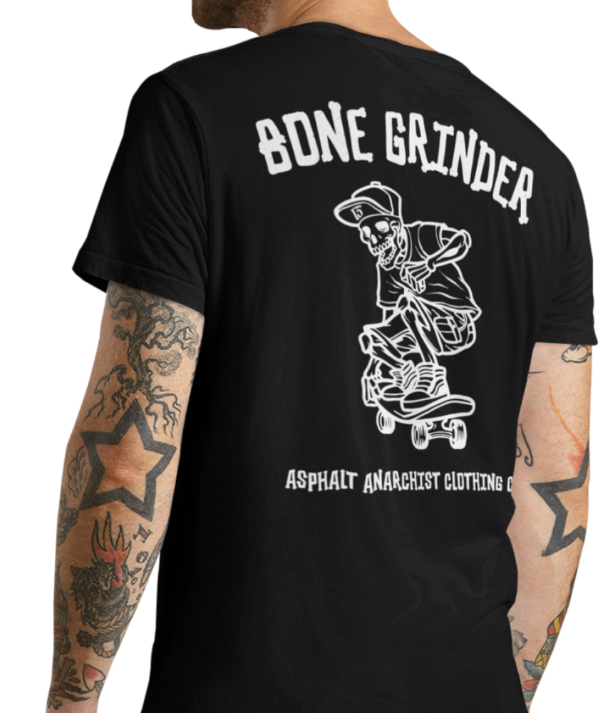 
                  
                    BONE GRINDER Soft Tee from Asphalt Anarchist Clothing Co. OLD SKOOL HOT ROD CLOTHING & PRODUCTS
                  
                