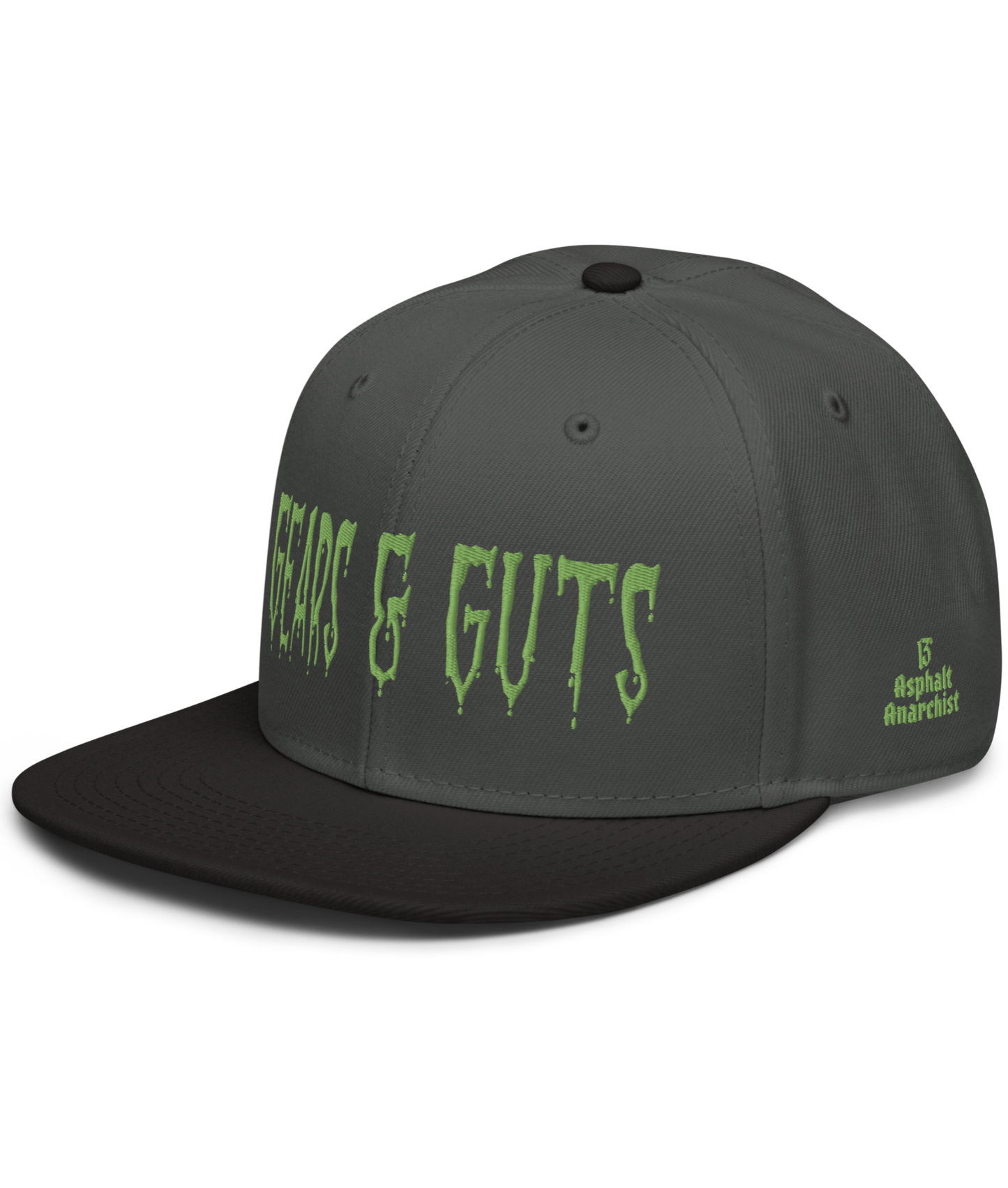 
                  
                    Gears & Guts Snapback Hat from Asphalt Anarchist Clothing Co. HOT ROD KUSTOM KULTURE APPAREL & PRODUCTS
                  
                