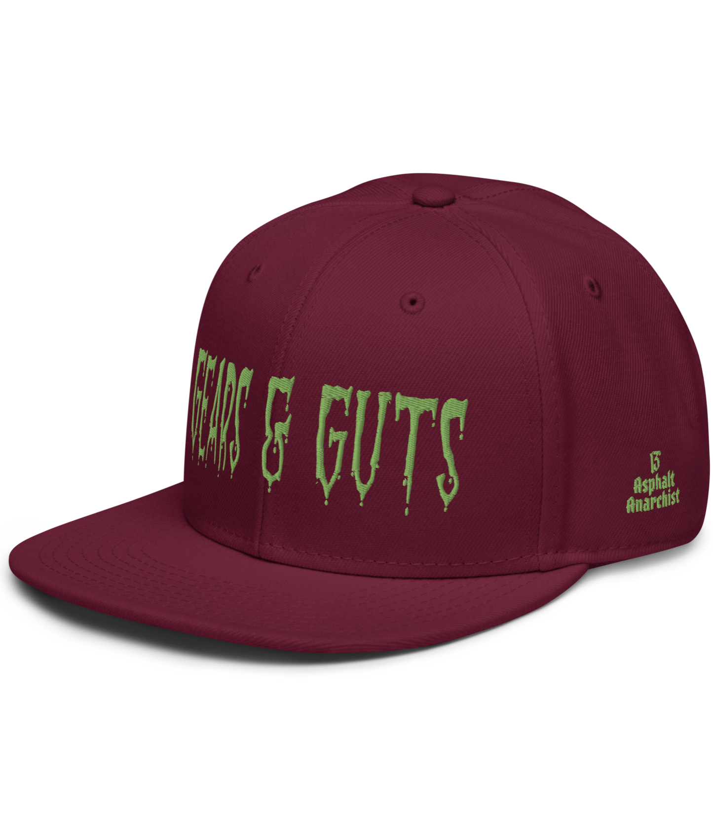 
                  
                    Gears & Guts Snapback Hat from Asphalt Anarchist Clothing Co. HOT ROD KUSTOM KULTURE APPAREL & PRODUCTS
                  
                