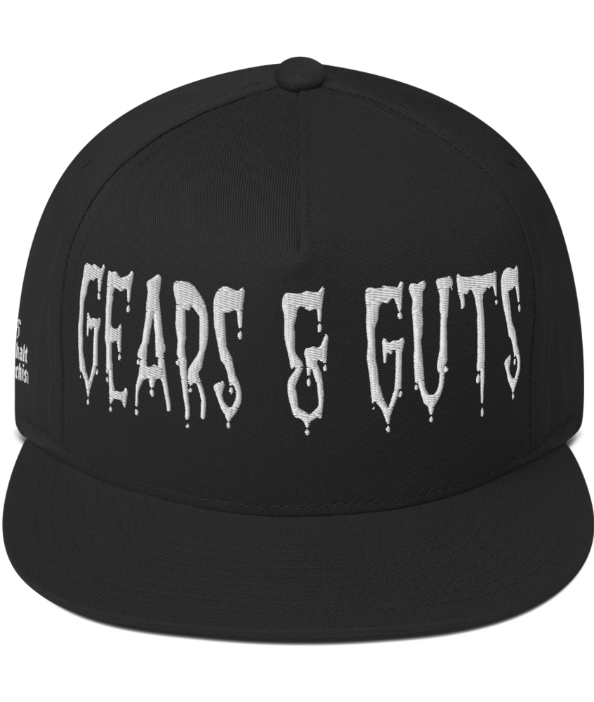 
                  
                    GEARS & GUTS Embroidered Snapback  from Asphalt Anarchist Clothing Co. OLD SKOLL HOT ROD CLOTHING & PRODUCTS
                  
                