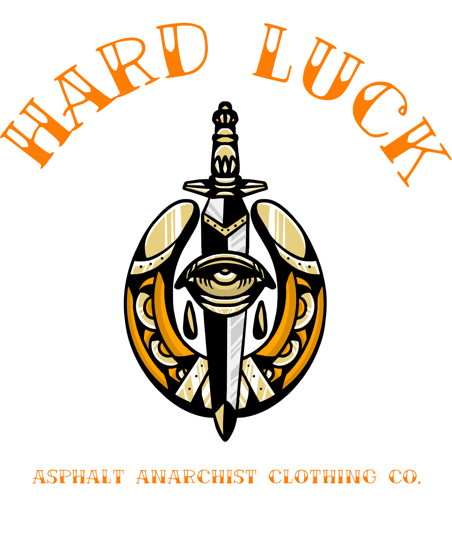 Hard Luck T-Shirt From Asphalt Anarchist Clothing Co. HOT ROD KUSTOM KULTURE APPAREL & PRODUCTS