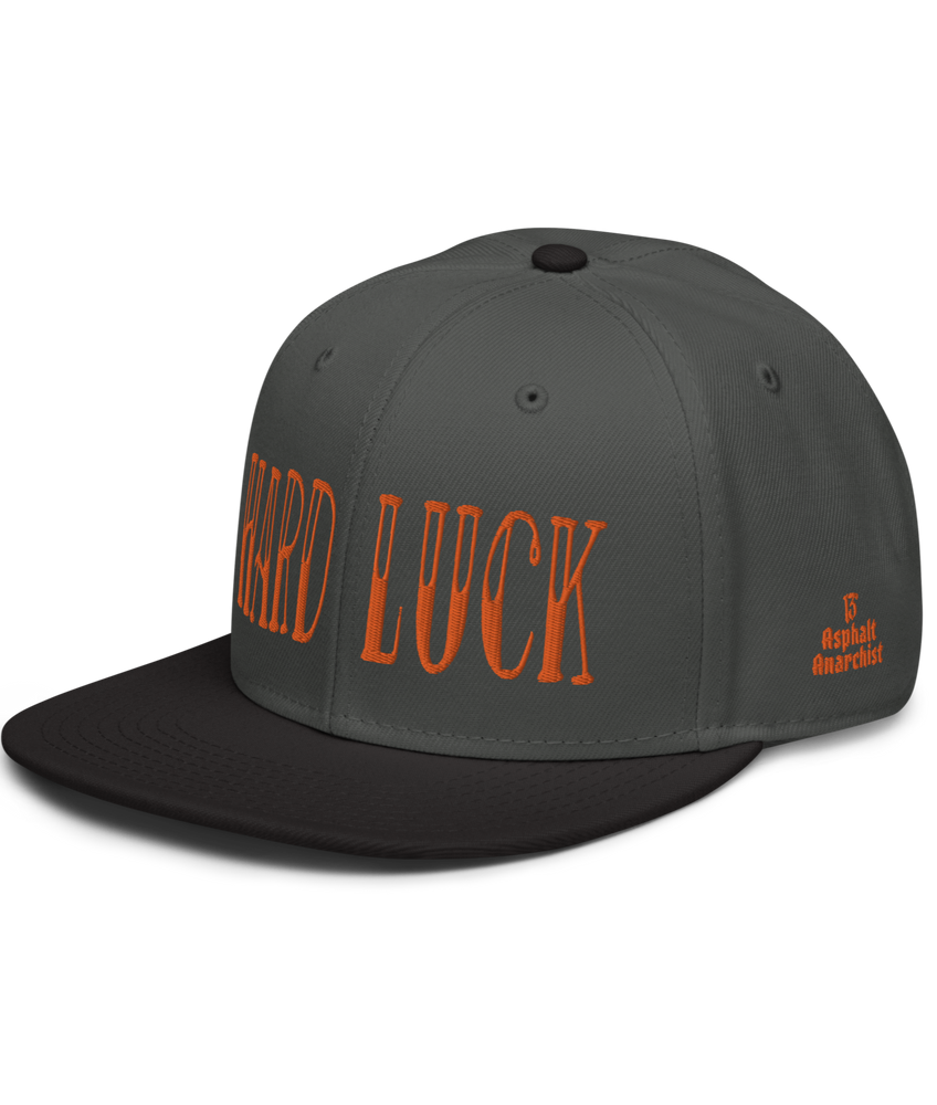 
                  
                    The Hard Luck Snapback Hat From Asphalt Anarchist Clothing Co. HOT ROD KUSTOM KULTURE APPAREL & PRODUCTS
                  
                