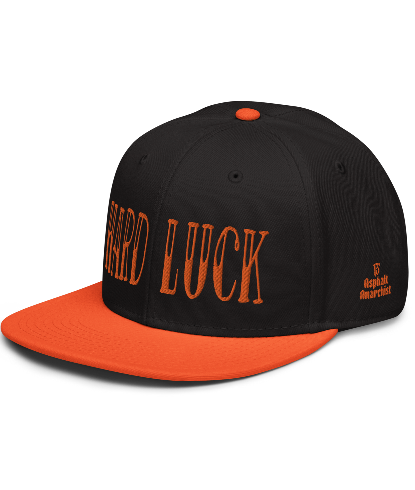 The Hard Luck Snapback Hat From Asphalt Anarchist Clothing Co. HOT ROD KUSTOM KULTURE APPAREL & PRODUCTS