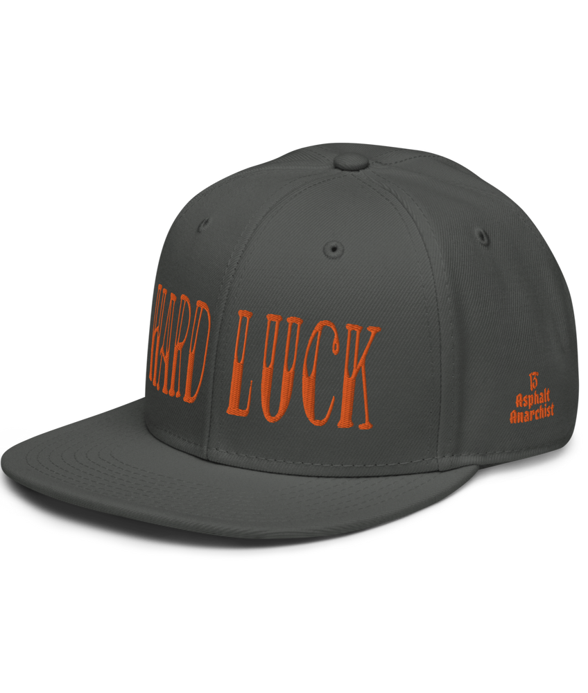 
                  
                    The Hard Luck Snapback Hat From Asphalt Anarchist Clothing Co. HOT ROD KUSTOM KULTURE APPAREL & PRODUCTS
                  
                