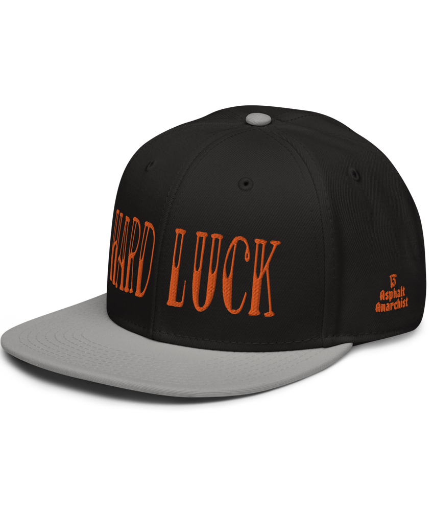 
                  
                    The Hard Luck Snapback Hat From Asphalt Anarchist Clothing Co. HOT ROD KUSTOM KULTURE APPAREL & PRODUCTS
                  
                