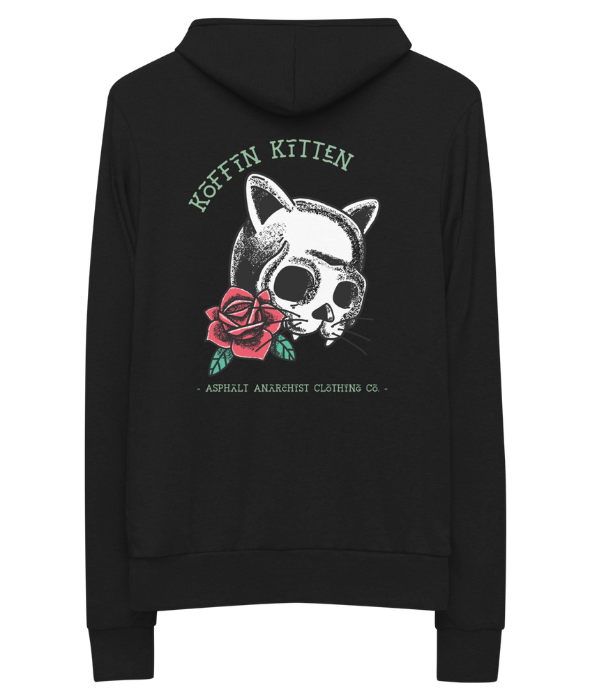 
                  
                    Koffin Kitten Lightweight Zip Hoodie Rockabilly Rat Rod from Asphalt Anarchist Clothing Co. Hot Rod Kustom Kulture Apparel & Products
                  
                