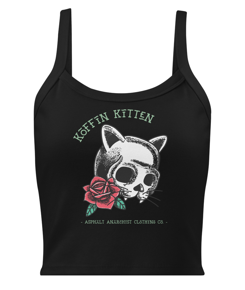 KOFFIN KITTEN Women’s Micro-Rib Tank from Asphalt Anarchist Clothing Co. OLD SKOOL HOT ROD CLOTHING & PRODUCTS