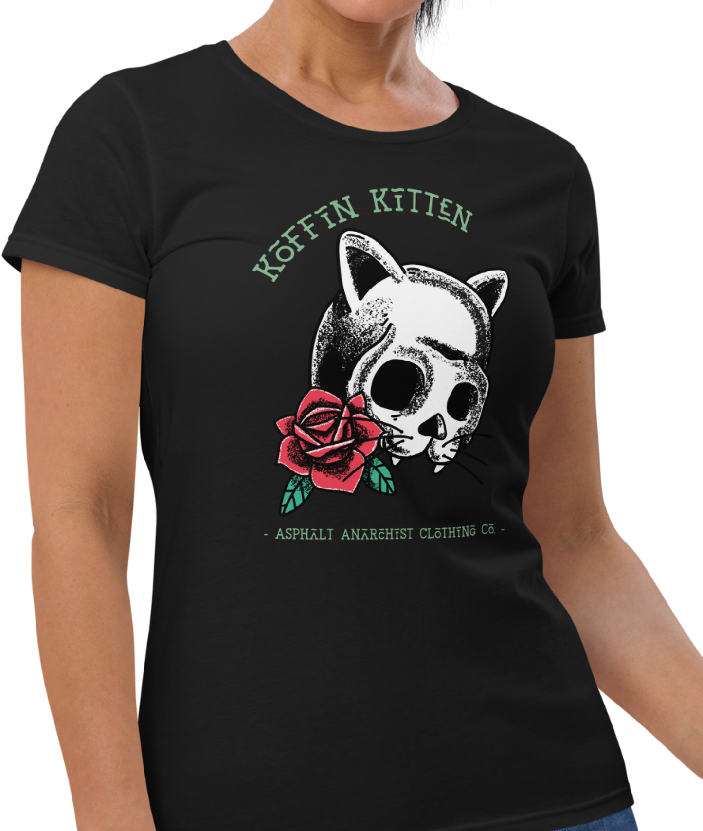 
                  
                    KOFFIN KITTEN Women's Fit Tee from Asphalt Anarchist Clothing Co. OLD SKOOL HOT ROD CLOTHING & PRODUCTS
                  
                