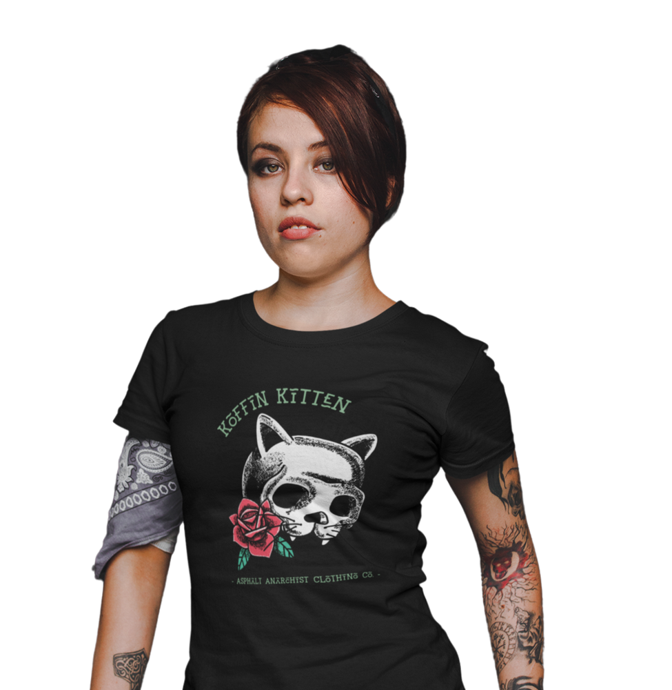 
                  
                    Koffin Kitten Women's Tee Rockabilly Pin Up from Asphalt Anarchist Clothing Co. HOT ROD KUSTOM KULTURE APPAREL & PRODUCTS
                  
                