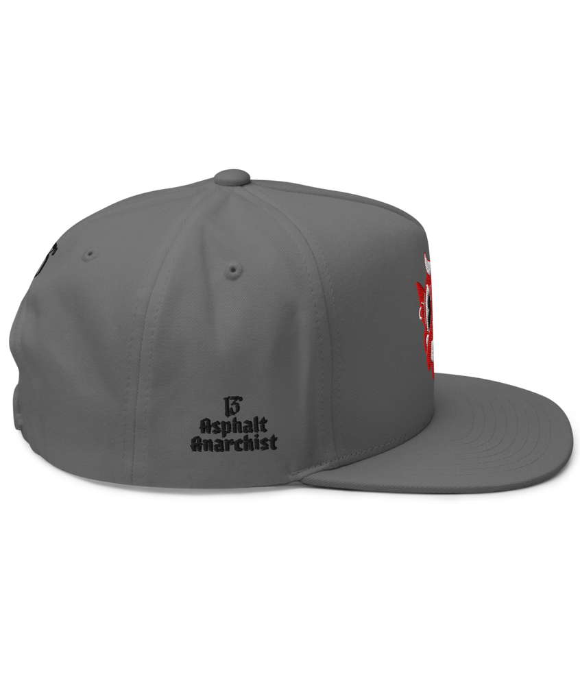 
                  
                    LITTLE DEVIL Embroidered Snapback Hat from Asphalt Anarchist Clothing Co. OLD SKOOL HOT ROD CLOTHING & PRODUCTS
                  
                