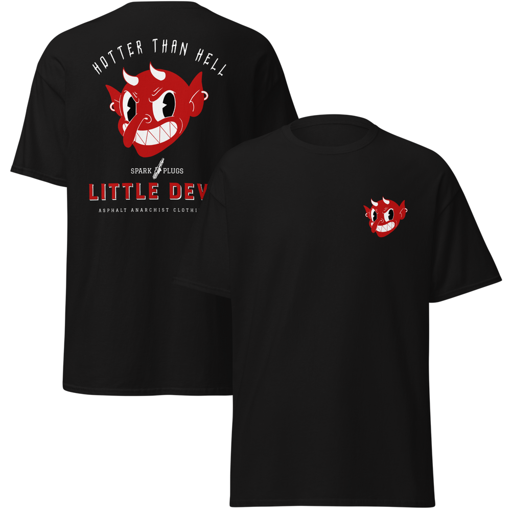 
                  
                    LITTLE DEVIL Soft Tee from Asphalt Anarchist Clothing Co. OLD SKOOL HOT ROD CLOTHING & PRODUCTS
                  
                