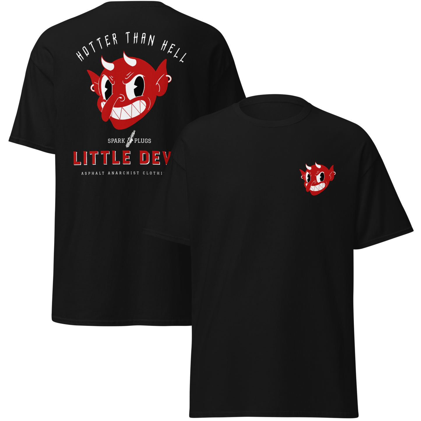 
                  
                    LITTLE DEVIL Soft Tee from Asphalt Anarchist Clothing Co. OLD SKOOL HOT ROD CLOTHING & PRODUCTS
                  
                