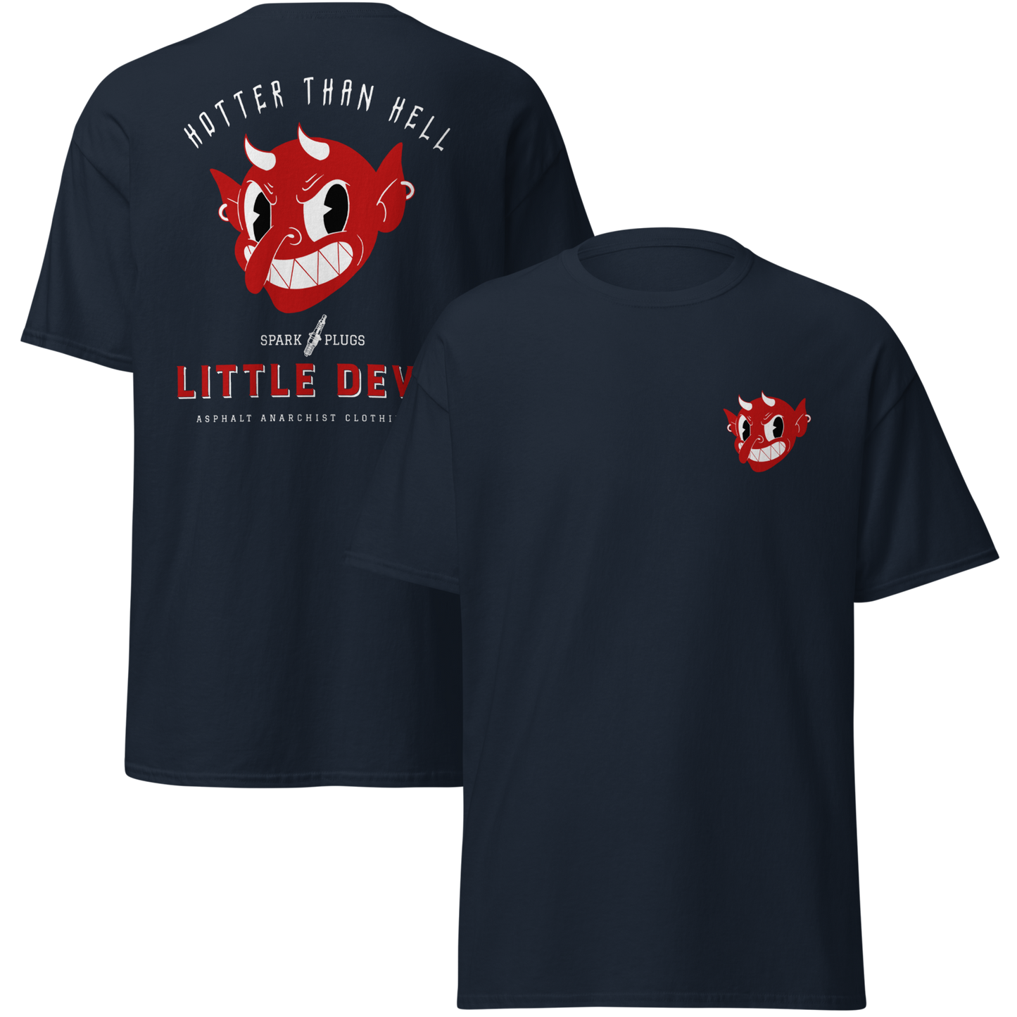 
                  
                    LITTLE DEVIL Soft Tee from Asphalt Anarchist Clothing Co. OLD SKOOL HOT ROD CLOTHING & PRODUCTS
                  
                