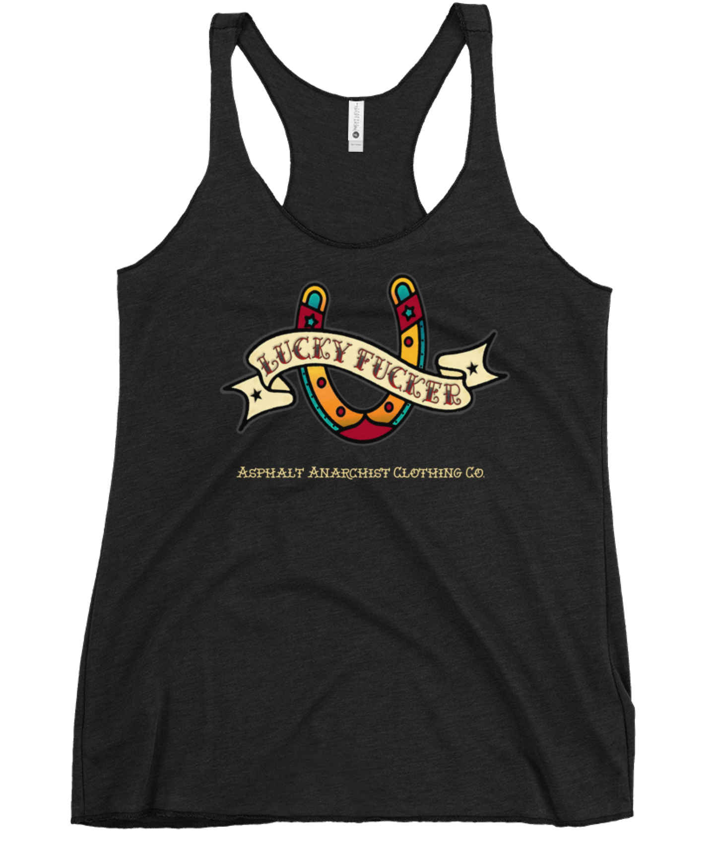 
                  
                    LUCKY FUCKER Women's Tank from Asphalt Anarchist Clothing Co. OLD SKOOL HOT ROD CLOTHING & PRODUCTS
                  
                