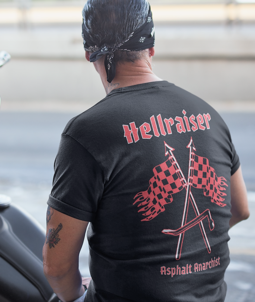 Old Style Hellraiser T-Shirt Rockabilly Rat Rod from Asphalt Anarchist Clothing Co. HOT ROD KUSTOM KULTURE APPAREL & PRODUCTS