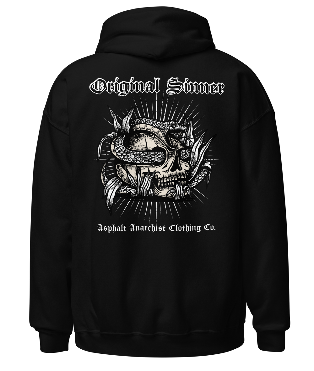 OG SINNER Pullover Hoodie from Asphalt Anarchist Clothing Co. OLD SKOOL HOT ROD CLOTHING & PRODUCTS