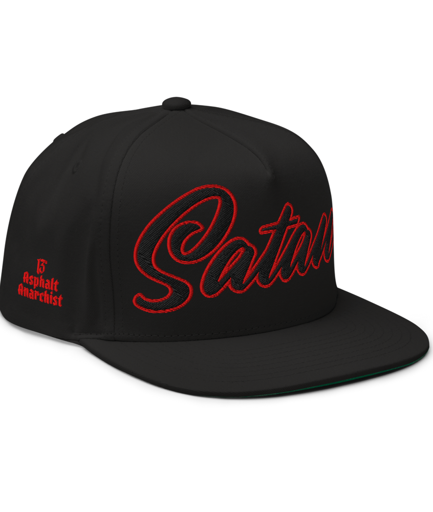 SATAN'S ALL STAR Embroidered Snapback from Asphalt Anarchist Clothing Co. OLD SKOOL HOT ROD CLOTHING & PRODUCTS