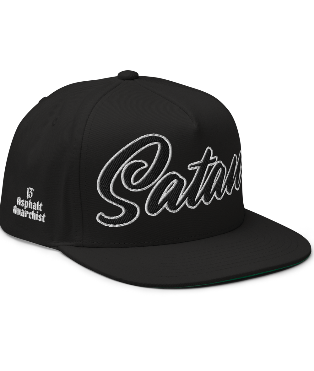 SATAN'S ALL STAR Embroidered Snapback from Asphalt Anarchist Clothing Co. OLD SKOOL HOT ROD CLOTHING & PRODUCTS