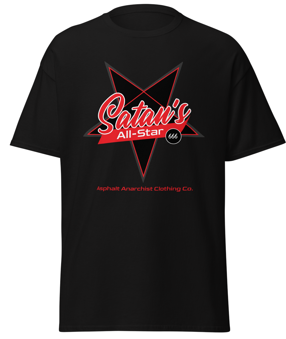 Satan's All Star Soft-Style Tee from Asphalt Anarchist Clothing Co. OLD SKOOL HOT ROD CLOTHING & PRODUCTS