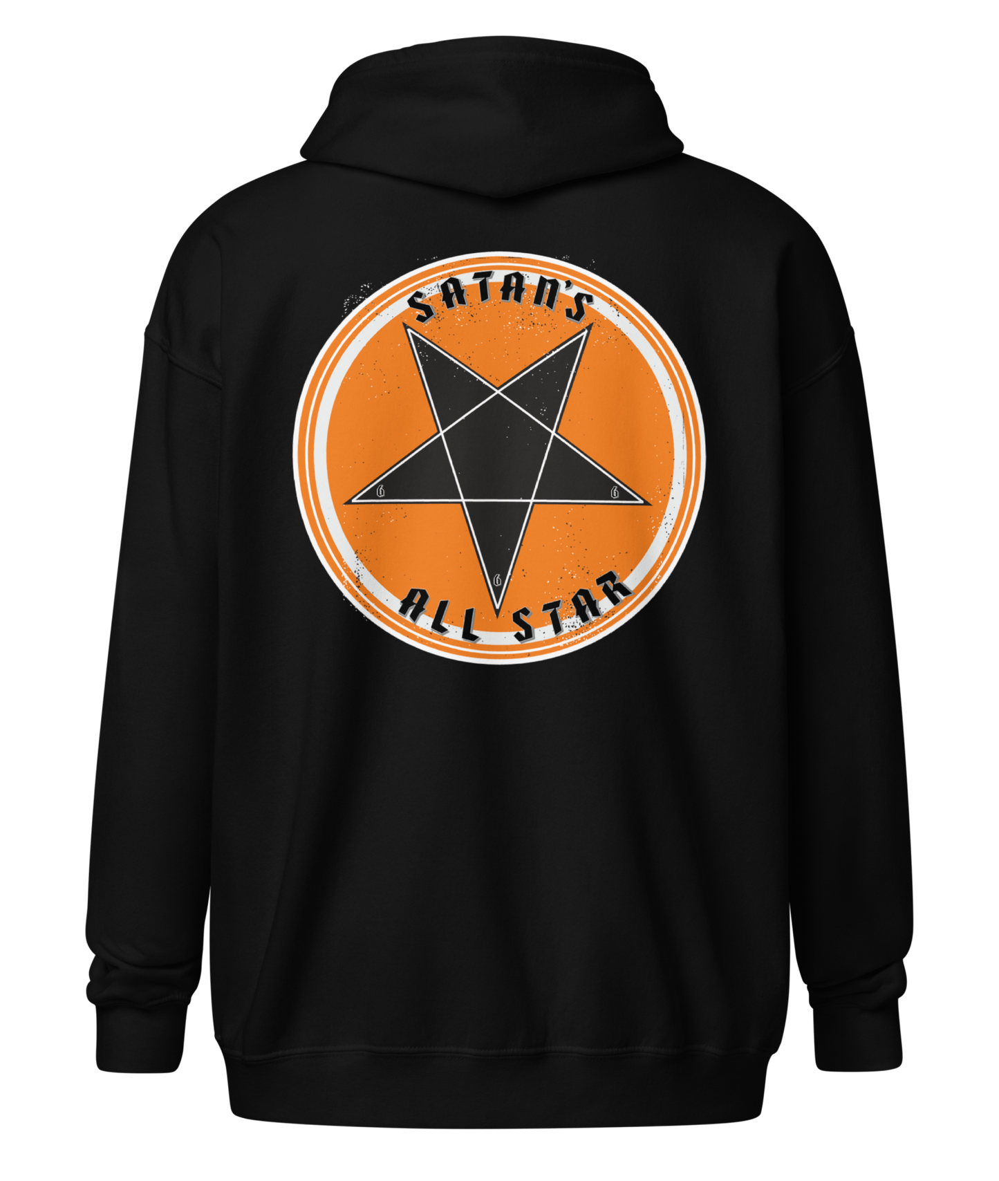 Satan's All Star Zipper Hoodie from Asphalt Anarchist Clothing Co. HOT ROD KUSTOM KULTURE APPAREL & PRODUCTS