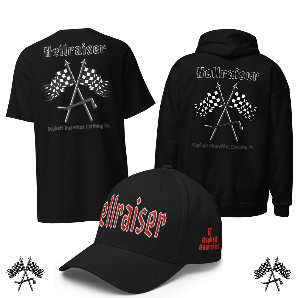 Hellraiser Collection from Asphalt Anarchist Clothing Co. OLD SKOOL HOT ROD CLOTHING & PRODUCTS