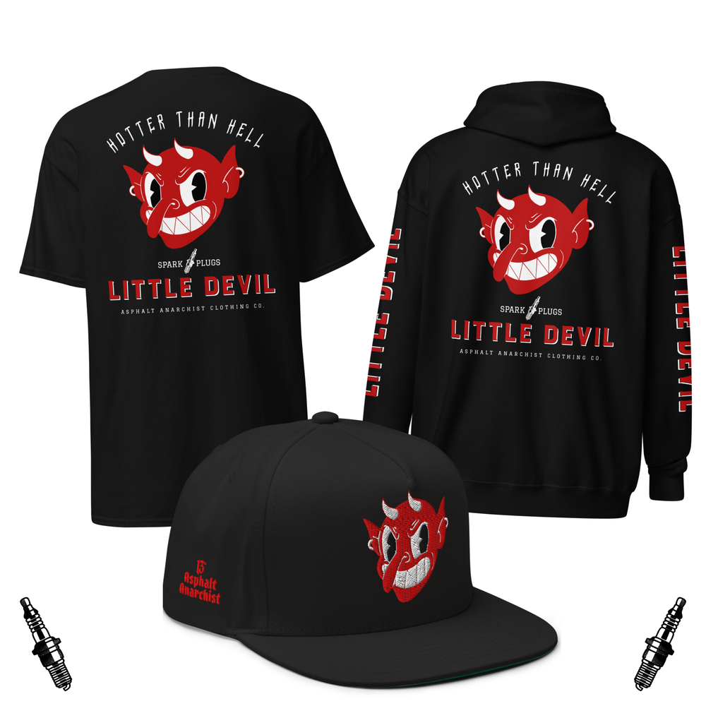 Little Devil Collection from Asphalt Anarchist Clothing Co. OLD SKOOL HOT ROD CLOTHING & PRODUCTS