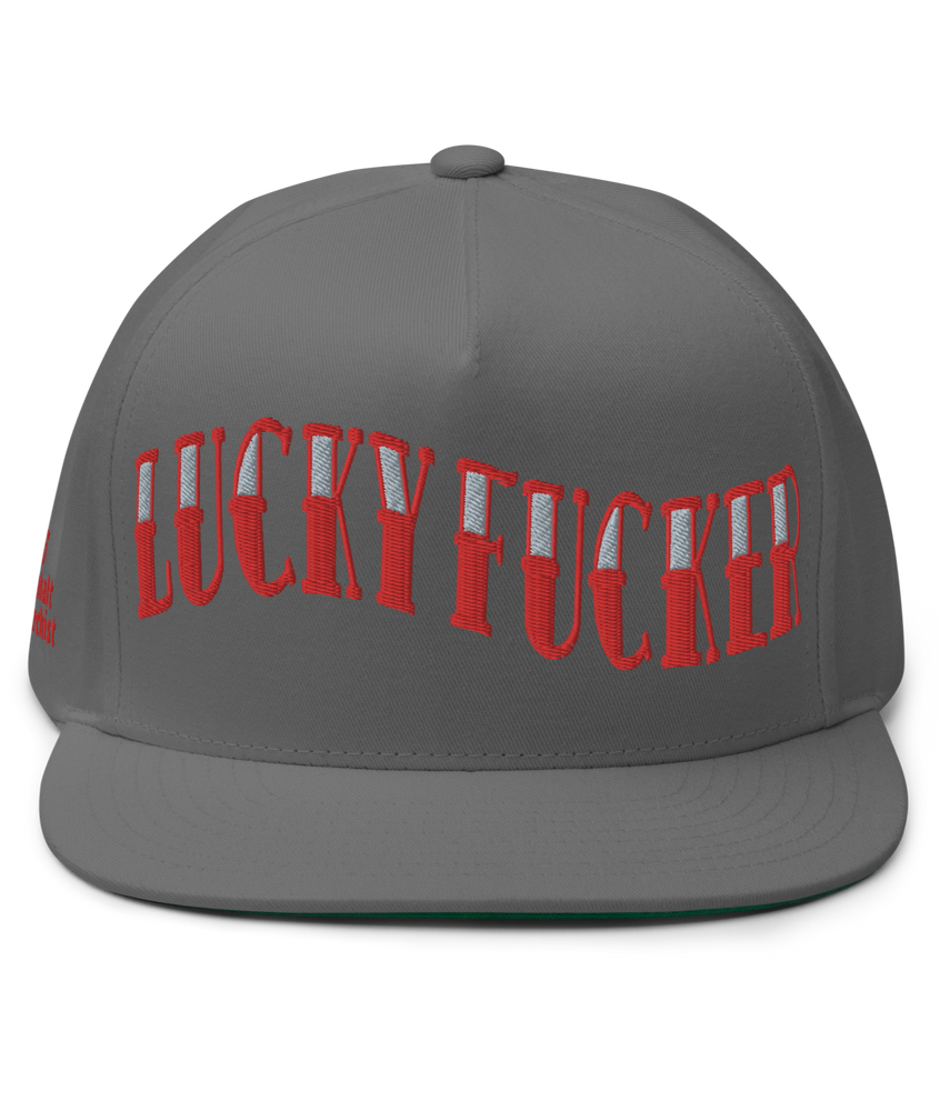 
                  
                    Lucky Fucker Snapback Hat from Asphalt Anarchist Clothing Co. OLD SKOOL HOT ROD CLOTHING & PRODUCTS
                  
                