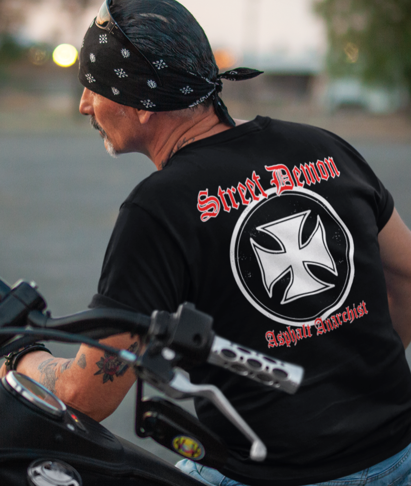 
                  
                    The OLD STYLE Street Demon Tee From Asphalt Anarchist Clothing Co. HOT ROD KUSTOM KULTURE APPAREL & PRODUCTS
                  
                