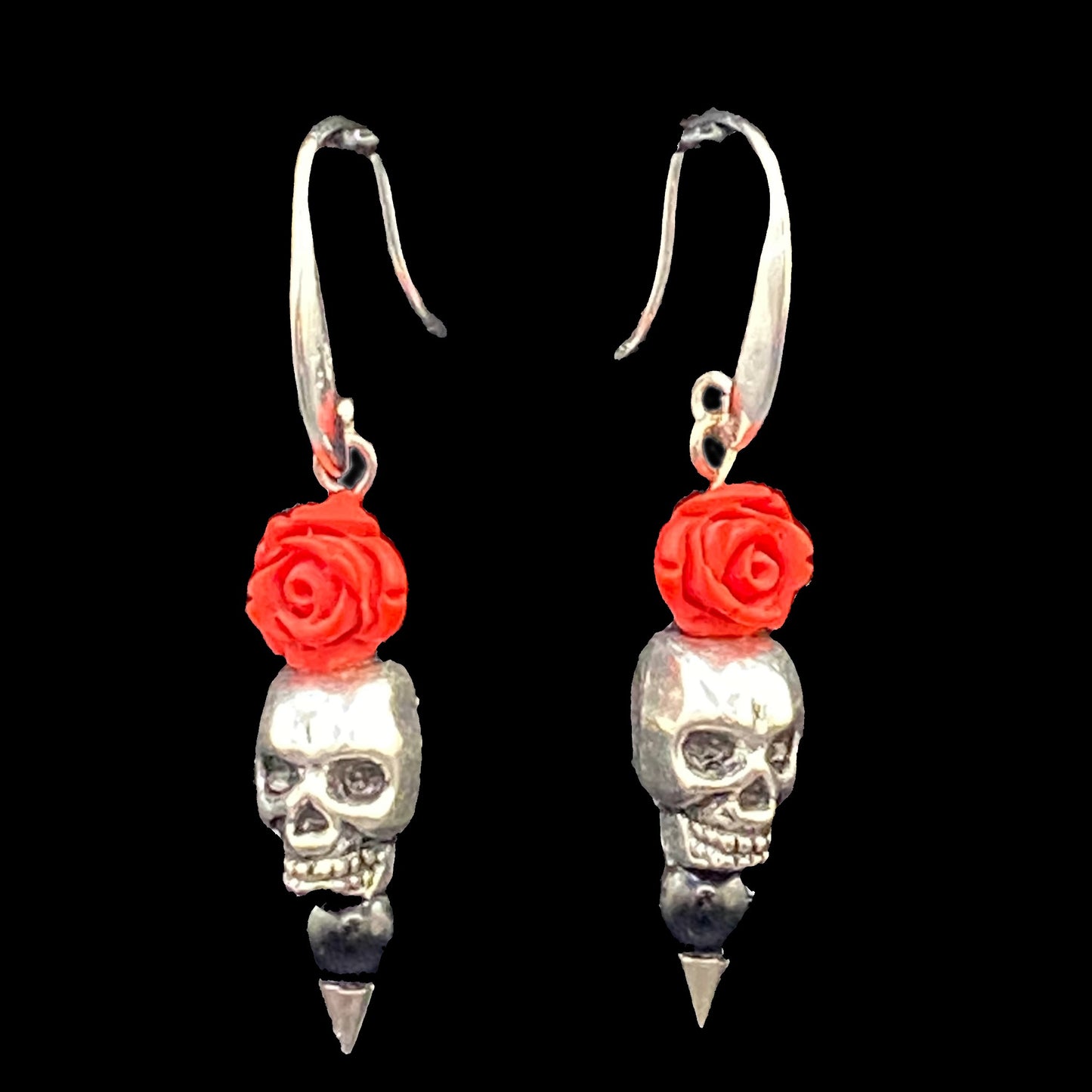 Neanie Bot Jewelry Creations Rosa De Los Muertos Earrings
