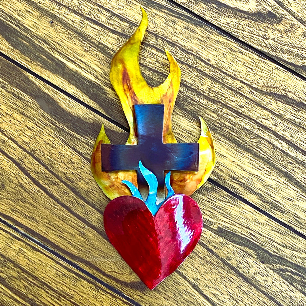 The Corazon de Fuego Wall Art by Succulent Metals Welded Artistry THE FUSION OF STRENGTH & BEAUTY