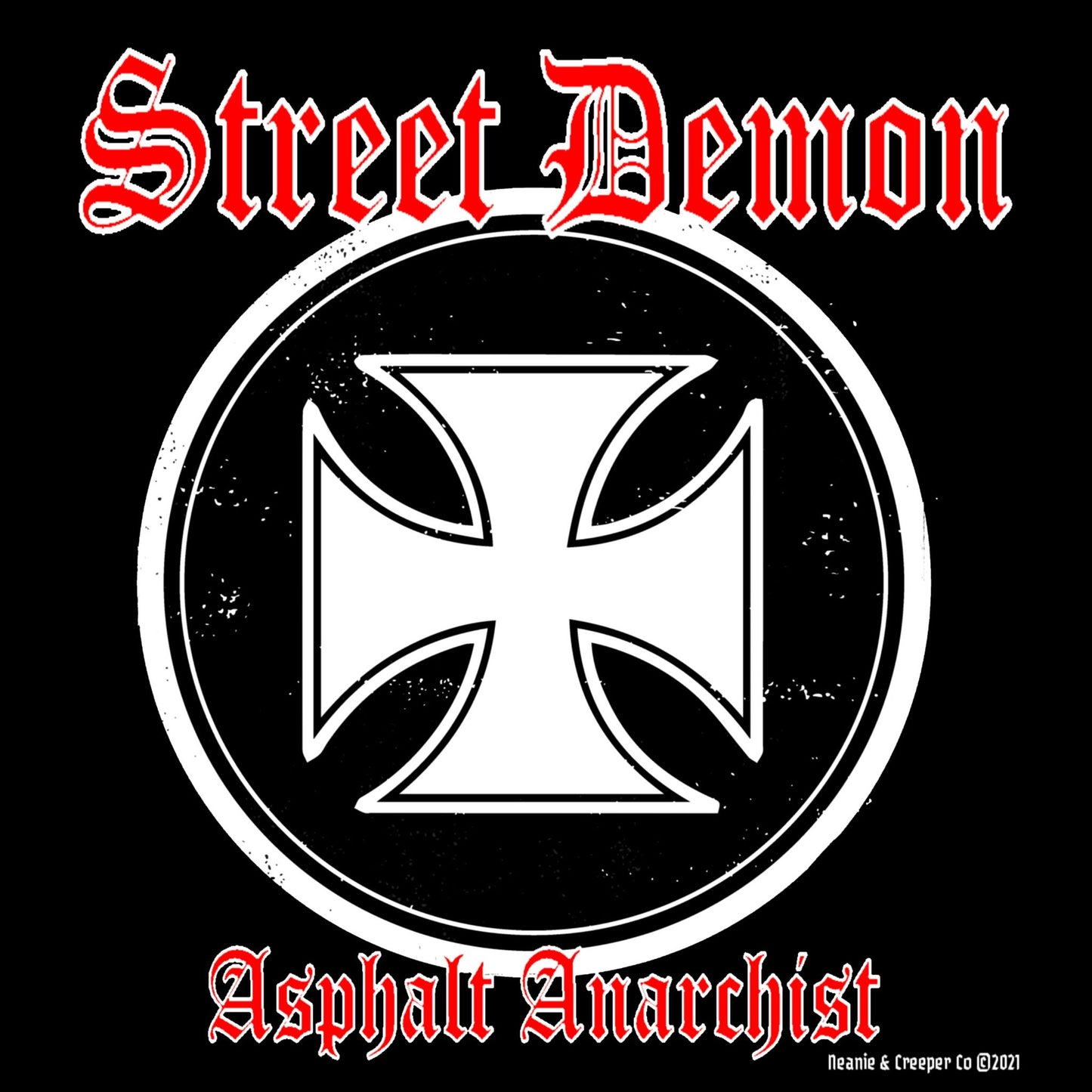 
                  
                    The Street Demon Sticker from Asphalt Anarchist Clothing Co. KUSTOM KULTURE APPAREL & PRODUCTS
                  
                